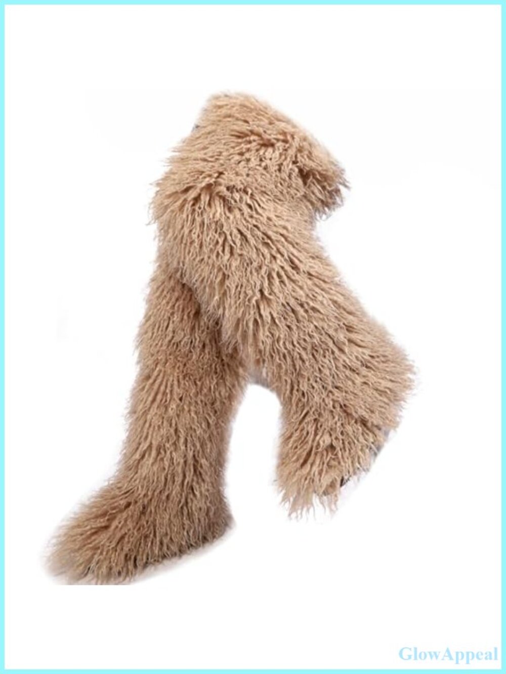 Over the Knee Faux Fur Boots Women 29 inch Winter Thigh High Fluffy Furry Snow